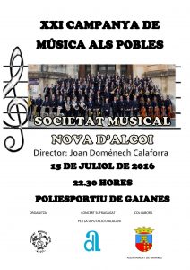 CARTELL MUSICA ALS POBLES 2016